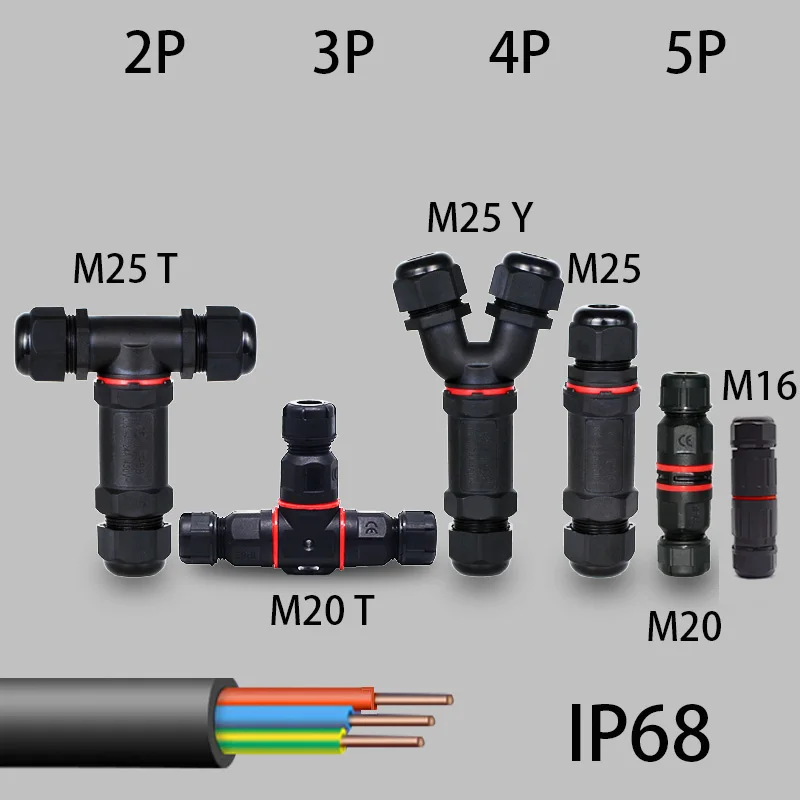 Cable Gland Waterproof - Elektryczne wodoodporne złącze kabla zaciskowego IP68